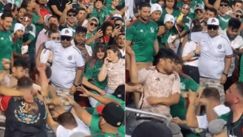  Aficionado del Tri apuñala a otro en pleno partido México vs Qatar
