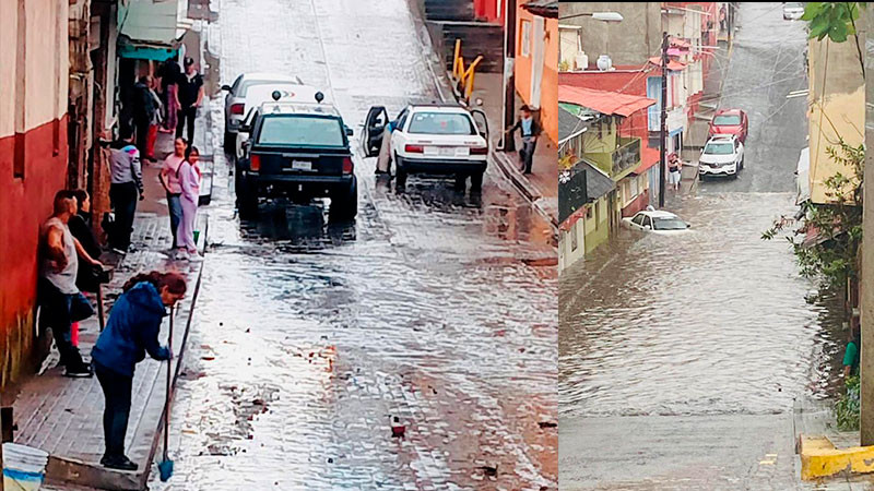  Atiende Gobierno de Uruapan nueva contingencia por lluvias