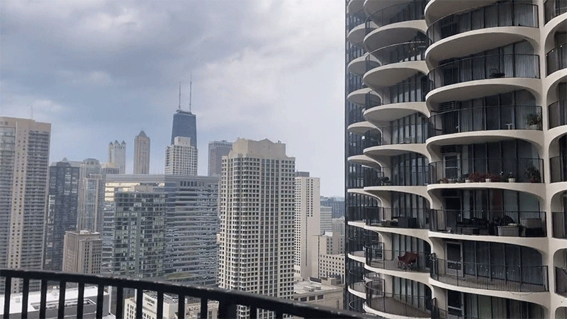  En Chicago activan alarmas por reportes de tornado