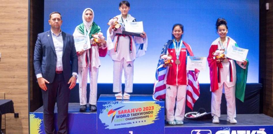  Nahomi Martínez obtiene medalla de bronce en Mundial de TKD