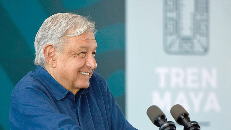  AMLO presume tiempos de recorrido del Tren Maya; asegura se traslada a 140 km/h