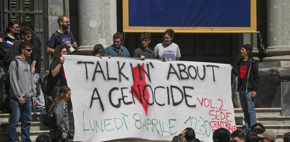  Protestas en las universidades italianas contra los acuerdos académicos con Israel