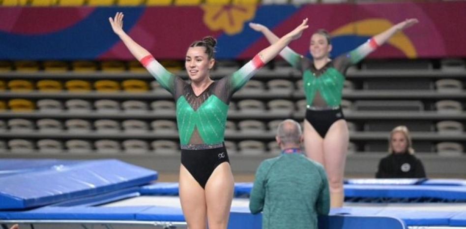  Dafne Navarro y Mariola García logran oro en Panamericano de Gimnasia de Trampolín