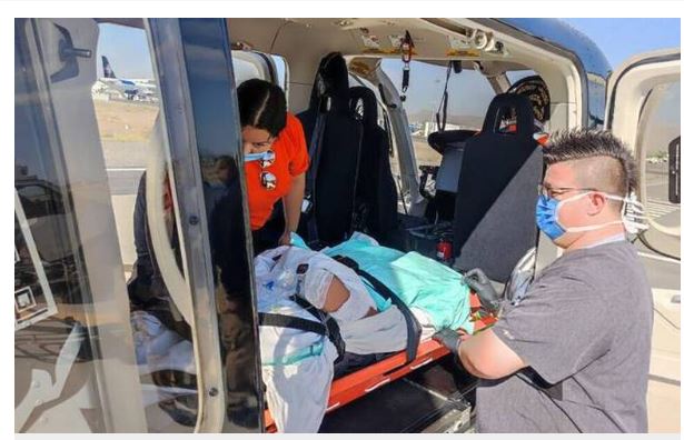  Trasladan de Juárez a Chihuahua a joven que sufrió quemaduras en todo el cuerpo
