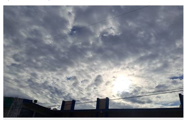  Continúan las posibilidades de lluvia en un 30% con máxima de 36°C