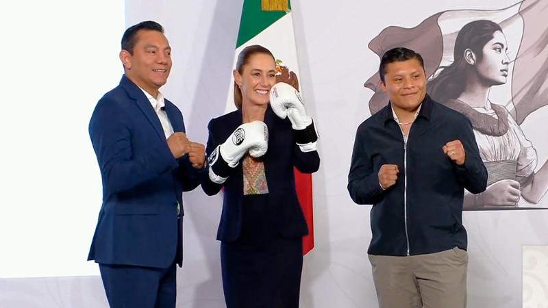  Sheinbaum presenta el programa “Boxeando por la Paz”; contará con participación de campeones mundiales